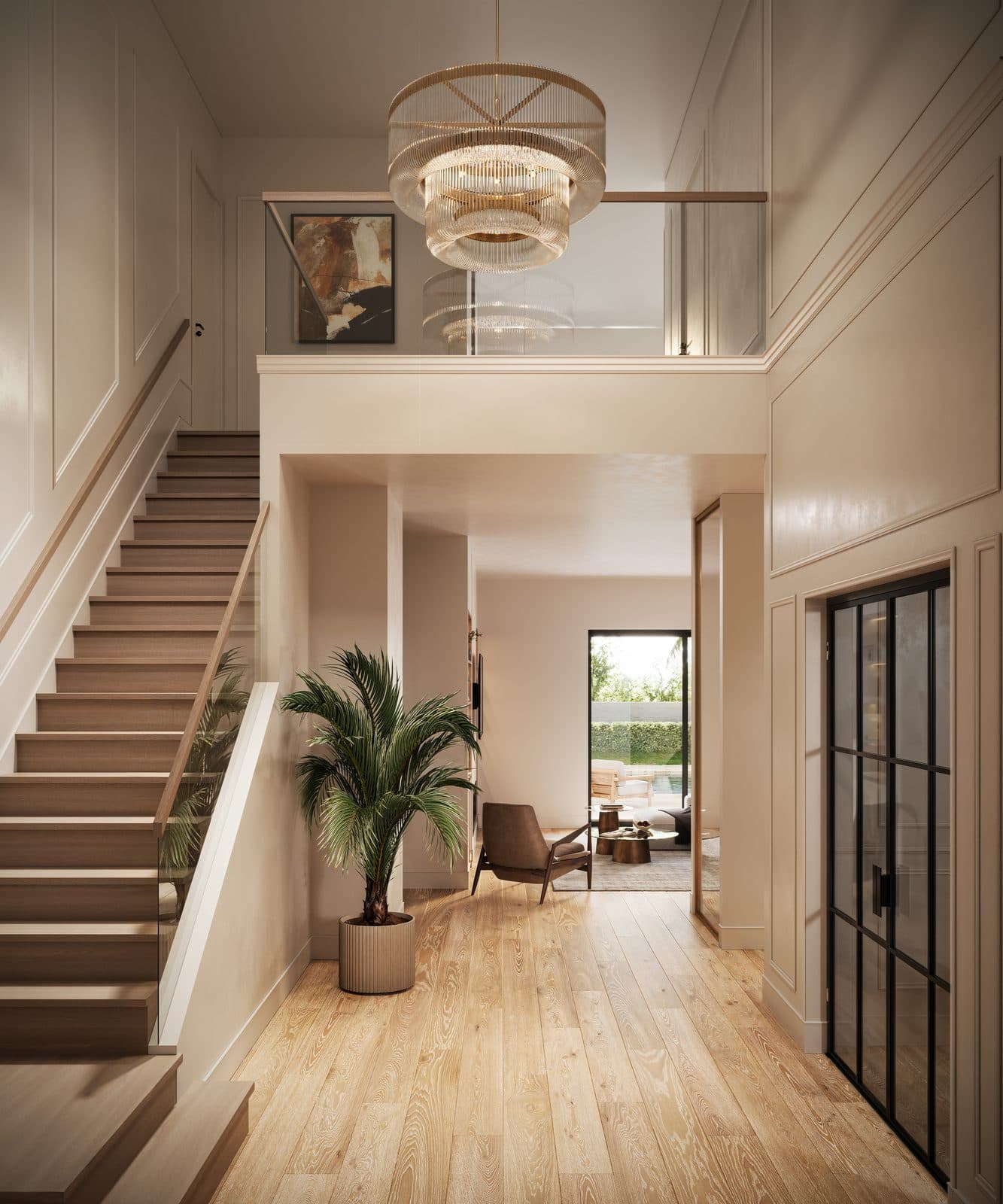 134 W Hazel Street — foyer and stair