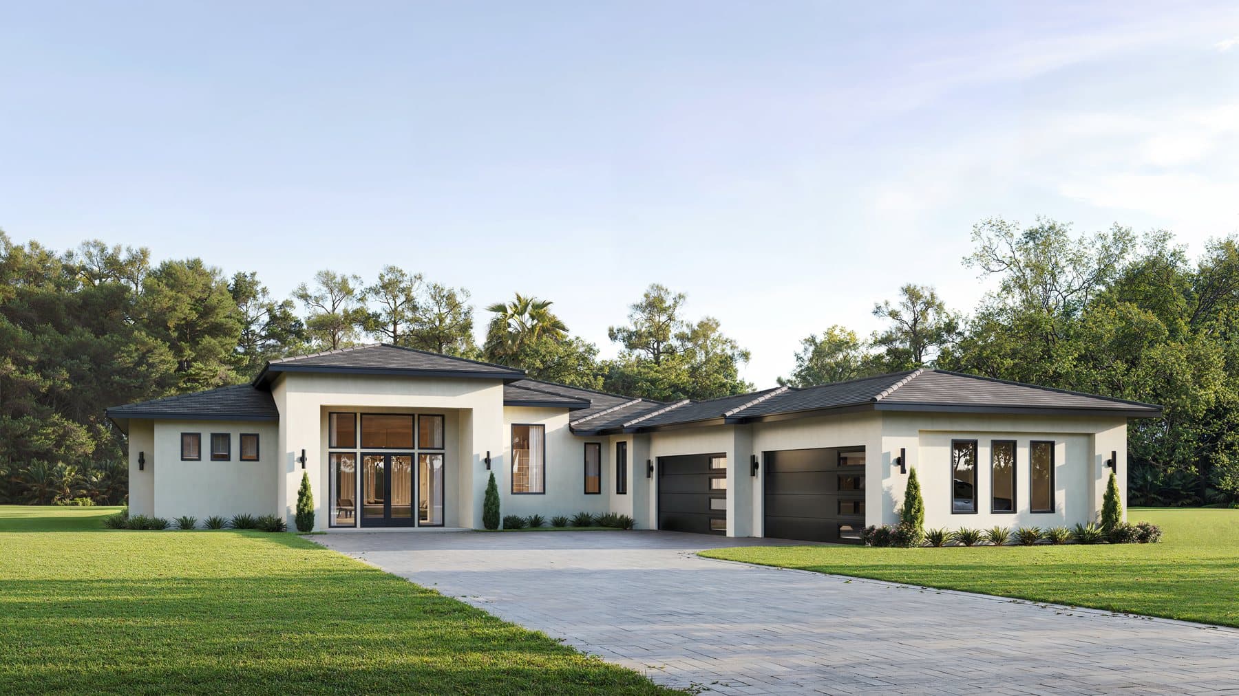 The 3842, front elevation rendering